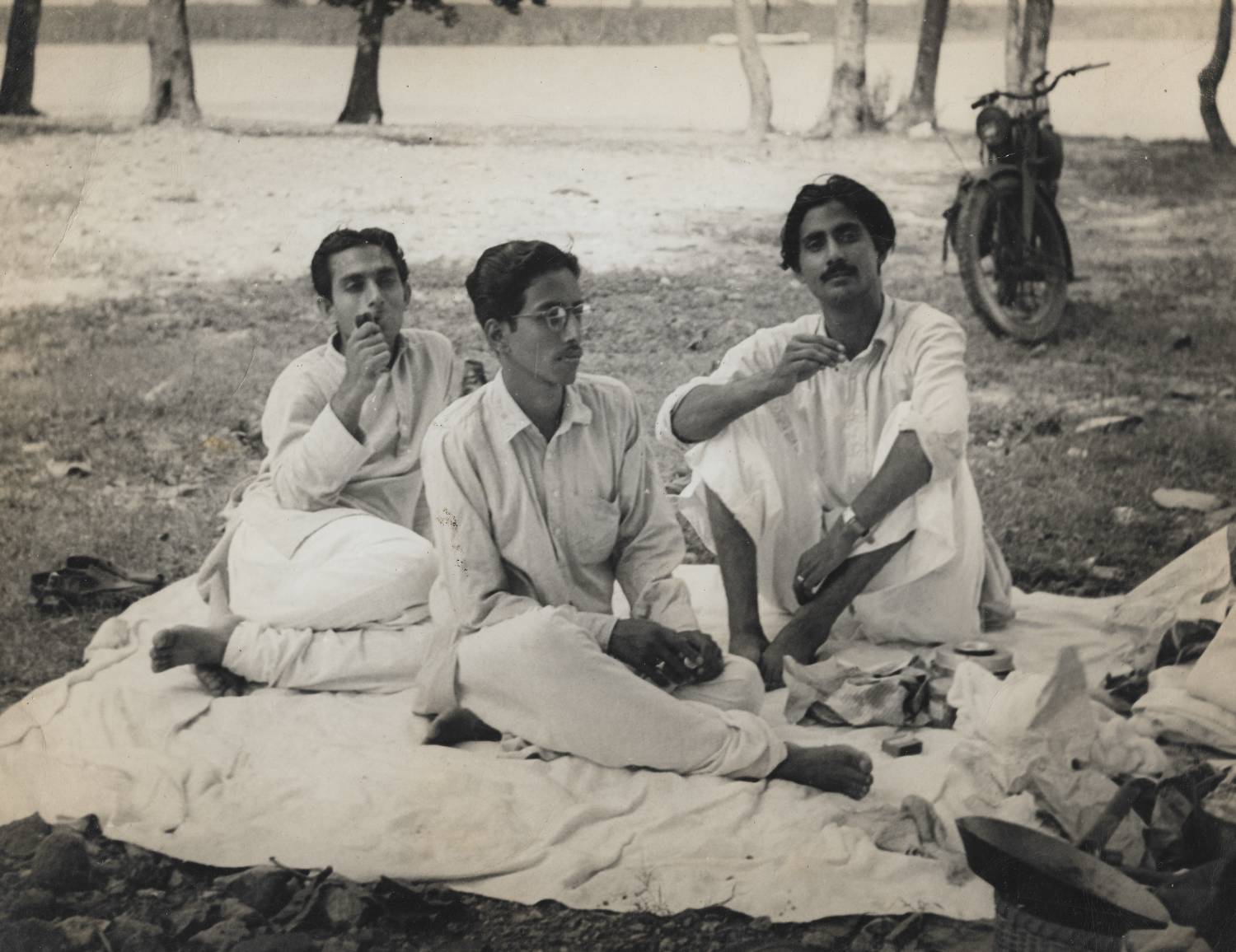 Artist with friends